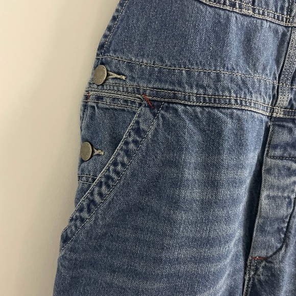 We the Free Denim Bib Overalls Size 26 Blue Jeans Cotton Festival Boho Hippie - Picture 6 of 10